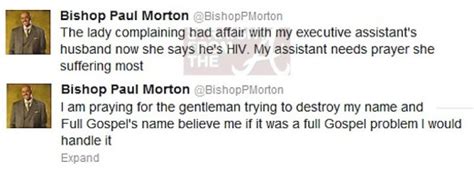 In The Tweets Bishop Morton Responds To Hiv Church Scandal Straight