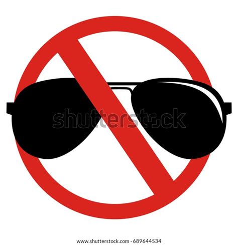 No Sunglasses Vector Stock Vector Royalty Free 689644534 Shutterstock
