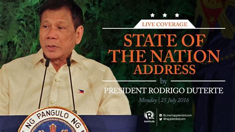 Joe biden, president of the united states: Live: Rappler's coverage of President Duterte's State of ...