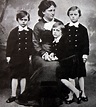 Karoline von Wartensleben met haar zoons