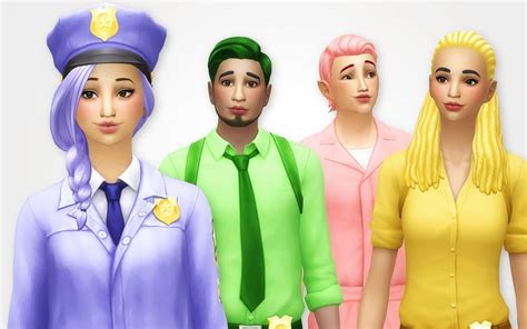 Detective Outfit Recolors By Noodles Sorbets Detective Outfit Sims