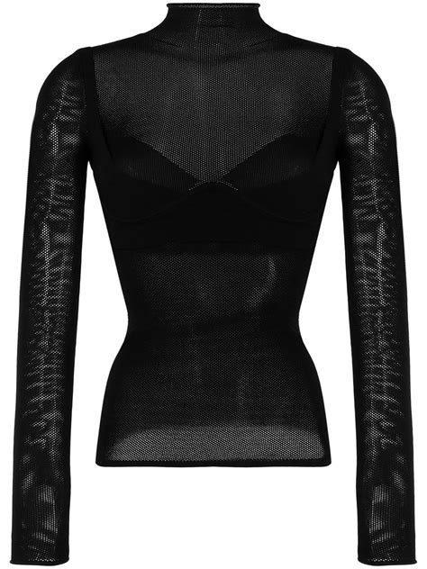 dion lee moulded mesh top farfetch
