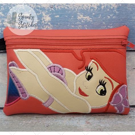 Princess With Tiny Men Face Zipper Bag Spunky Stitches