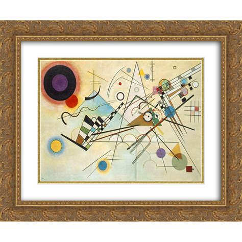 Wassily Kandinsky 2x Matted 24x20 Gold Ornate Framed Art Print