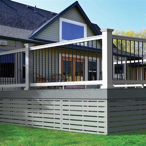 Check spelling or type a new query. Freedom (Assembled: 10-ft x 3-ft) Prescot White PVC Deck ...