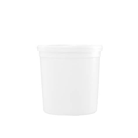 Illing Part 3381 And 3381l 16 Oz Natural Plastic Tub And Lid Plastic Tubs Are Available In An