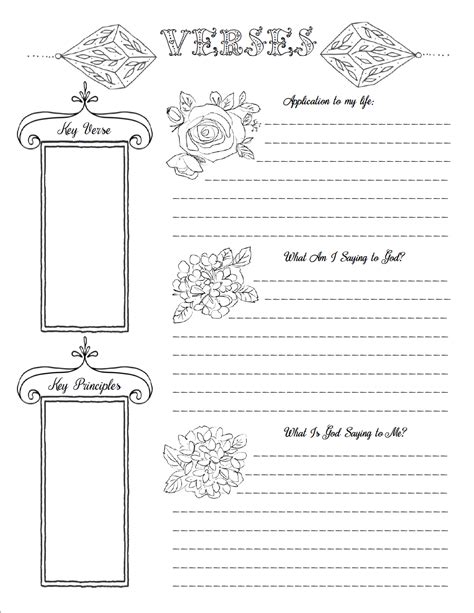 Free Bible Journaling Printables Including One You Can Color Free