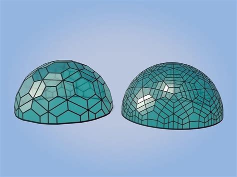 3d Model Geodesic Domes Vr Ar Low Poly Cgtrader