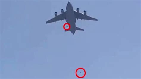Terrifying Moment Afghan Man Films Himself Clinging To Us Plane News
