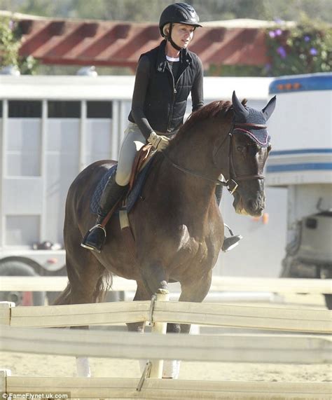 Back In The Saddle Portia De Rossi Takes A Riding Lesson Two Years
