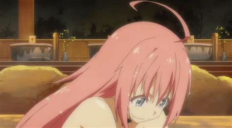 Tensei Shitara Slime Datta Ken Favors Pink Haired Girl Bathing