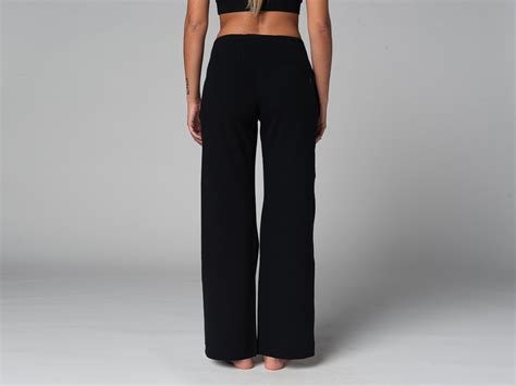 Pantalon de yoga Femme Jazzy Bio Noir Vêtements de yoga Femme