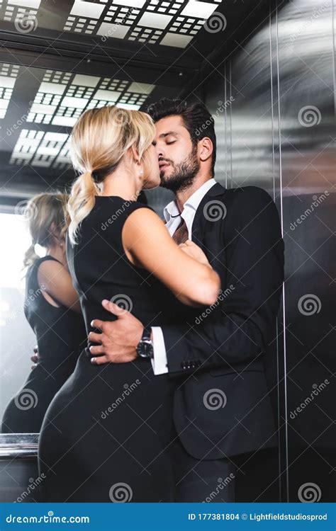 Business Couple Undressing While Kissing Stock Photo Image Of Girl