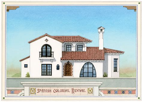 Spanish Colonial Revival House Plans