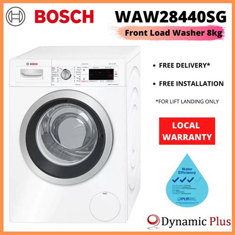 Bosch Waw28440sg Serie 8 Front Load Washing Machine 8kg Shopee Singapore