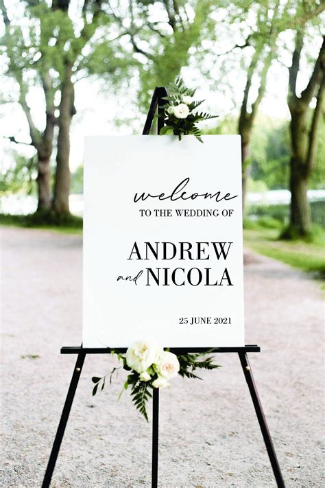 Wedding Welcome Sign Acrylic Welcome Sign Welcome Board Etsy Australia