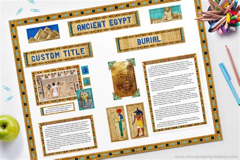 Ancient Egypt Project Display Board Poster Kit Printable School