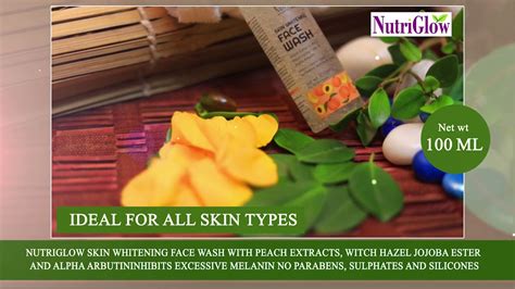 Nutriglow Advanced Organics Skin Whitening Face Wash Youtube
