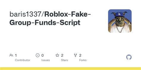 Github Baris1337roblox Fake Group Funds Script
