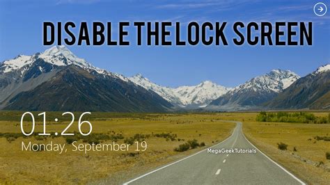 How To Disable The Windows 8 Lock Screen Youtube