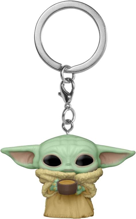 Action Figures Disney Baby Yoda Action Figure Mandalorian Keychain