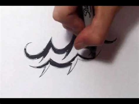 From marquesan cross, sun, ocean, gecko, fish, turtle shells to tiki symbols, polynesian tribal tattoo designs are known for incorporating elements that have symbolic meanings. Aquarius Tattoos - How To Draw a Simple Tribal Star Sign ...