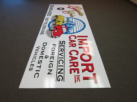 Outdoor Building Sign For Import Car Care Auto Repair