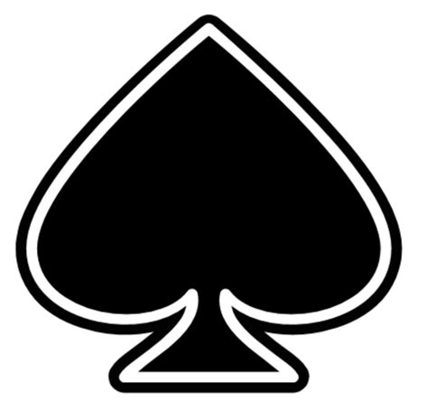 The notion of a playing card game with suits is said to have come about around the 14th century as a saracen's game. Spade Symbol | Free Images at Clker.com - vector clip art online, royalty free & public domain