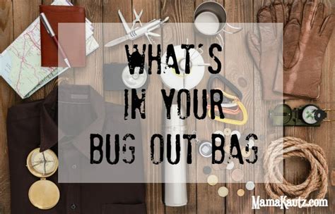 A List Of Items That Are In My Bug Out Bag ⋆ Mama Kautz The Essential