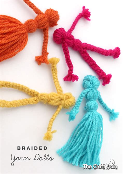 Braided Yarn Dolls The Craft Train