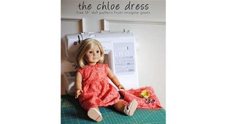 Free Pattern Chloe Dress For 18″ Dolls Sewing