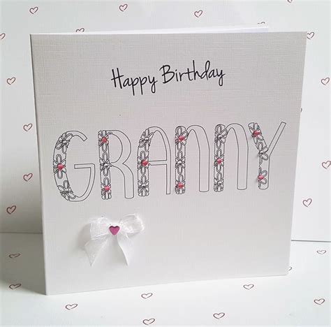 Happy Birthday Granny Card Etsy