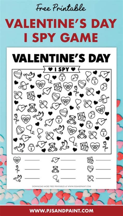 Valentines Day I Spy Free Printable Valentines Day Games And Activities