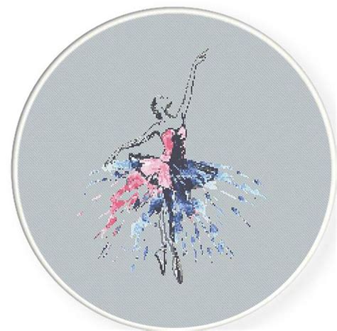 Cross stitch pattern bunny in the cup dmc cross | etsy. MORE for FREE Ballet in colors Counted Cross stitch | Etsy ...