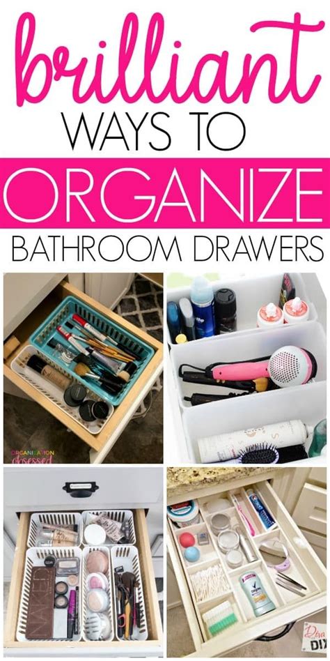 8 Brilliant Ways To Organize Bathroom Drawers Organization Obsessed