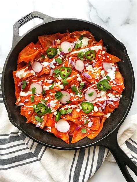 Chilaquiles Rojos Dash Of Color And Spice Recipe Chilaquiles