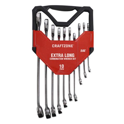 Wholesale10pc Extra Long Combination Wrench Set Saemetric