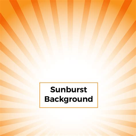 Vector Nature Sunburst Background Orange Colour Vector Png Clipart