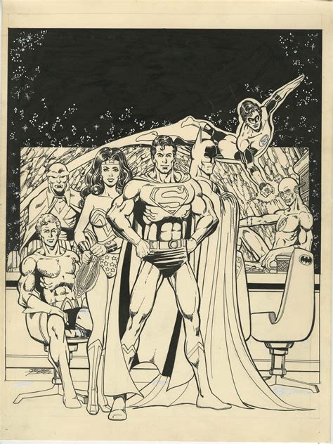 Official Justice League Of America Index 1 Cover 1986 George Perez
