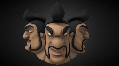 Character Head Mongol 3d Model By Shakiller 48b45f0 Sketchfab