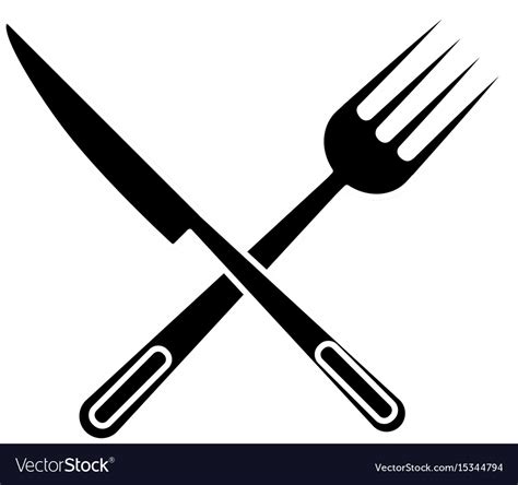 Knife And Fork Icon Royalty Free Vector Image Vectorstock