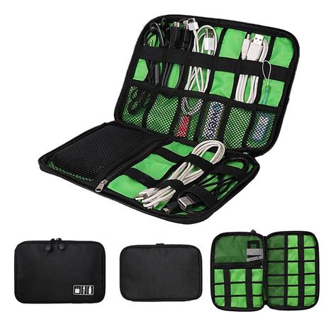 Waterproof Double Layer Travel Wire Storage Bag Electronic Accessories