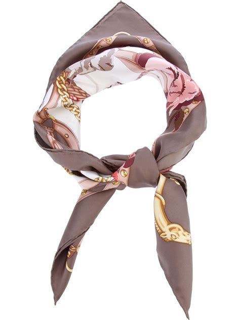 Gucci Floral Print Scarf In Floral Lyst