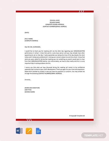 9 Thank You Letter To Parents Pdf Doc