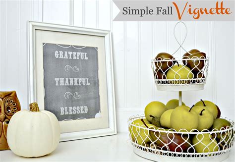 Simple Fall Printable And Vignette