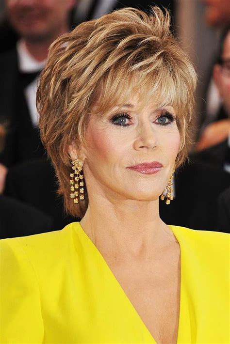 Feathered Pixie Pixie ️ Jane Fonda Hair Looks Are Nothing But A Guide