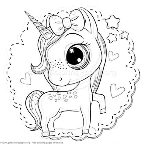 You will be surprised to see how innovative your child can be with these coloring pages of unicorns. 30 Cute Cartoon Unicorn Coloring Pages - GetColoringPages.org