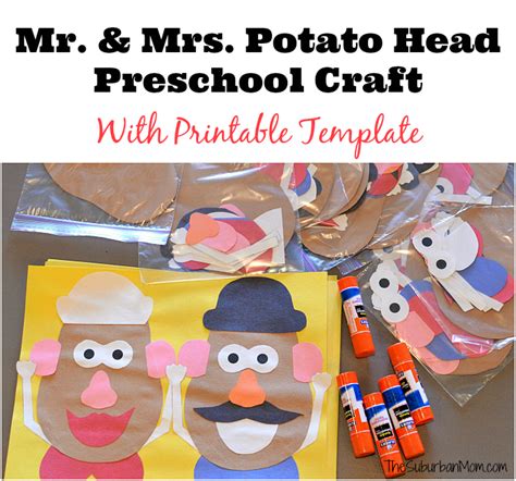 Mr And Mrs Potato Head Craft For A Toy Story Party