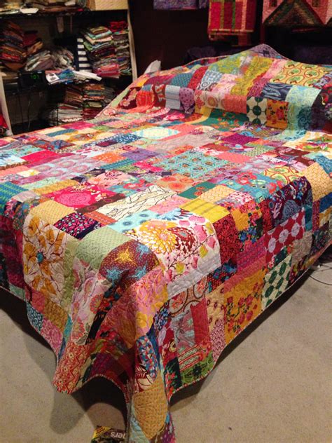 The Anna Maria Horner Quilt Is On My Bed Amy S Flickr