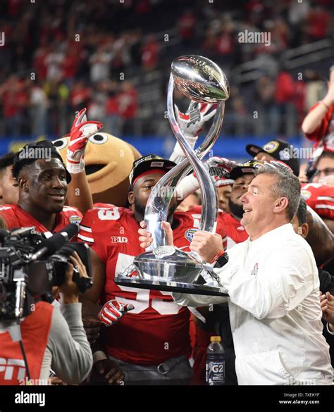 The Ohio State Buckeyes Celebrate Their Victory Over The Usc